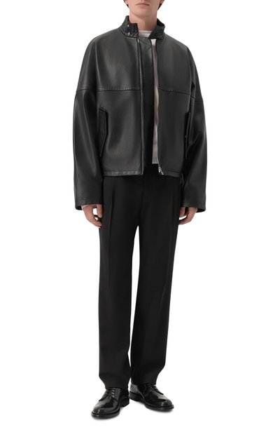 Шерстяные брюки DOLCE & GABBANA черного цвета по цене 98950 руб., арт. GP26FZ/FUBG4, фото 2 Шерстяные брюки DOLCE & GABBANA, арт. GP26FZ/FUBG4, фото 2