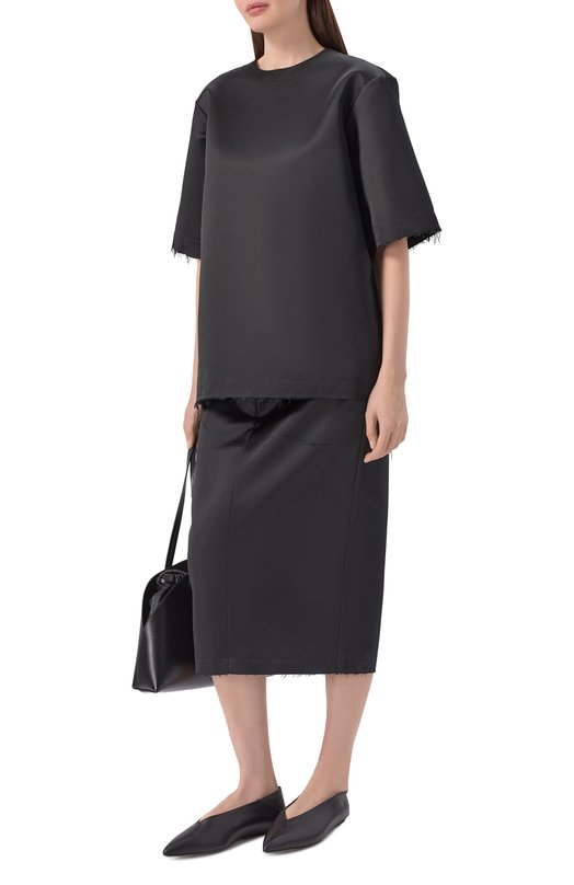 Кожаные балетки Beak Sergio Rossi B14650/MMVN13 Чёрный  B14650/MMVN13 Фото 3