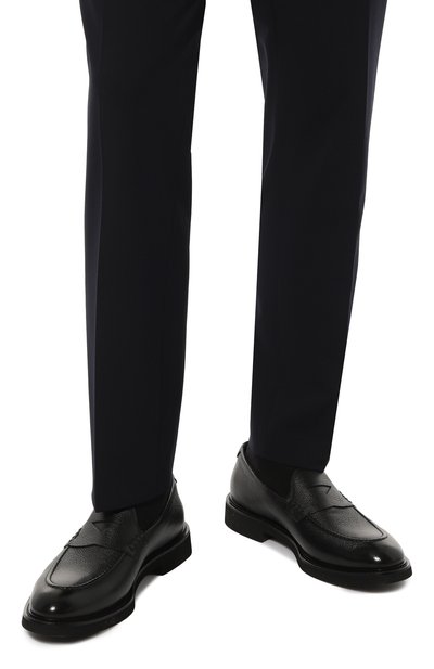 Кожаные пенни-лоферы DOUCAL'S, арт. DU3340VER0UG019N, фото 3