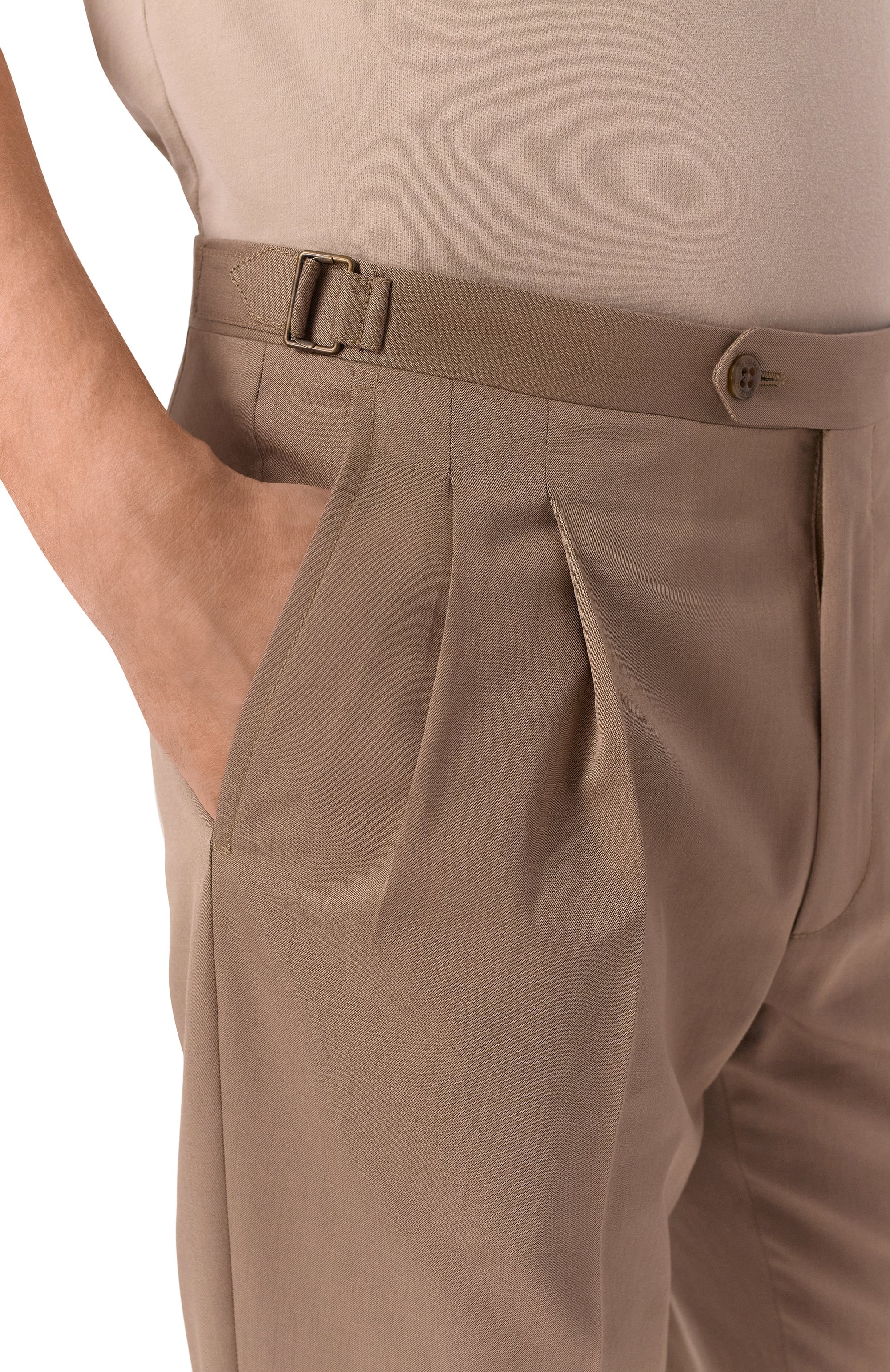 Брюки из шерсти и хлопка CORNELIANI, арт. 254L21-2514201, фото 5