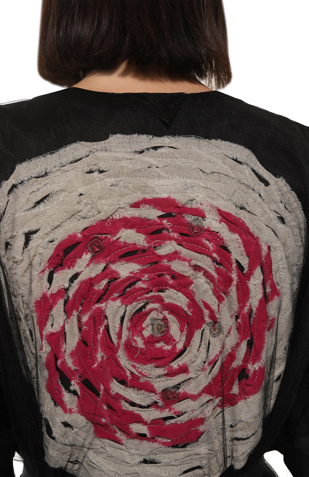 Туника изо льна и хлопка MIDGARD PARIS черного цвета по цене 38000 руб., арт. B4801, фото 4 Туника изо льна и хлопка MIDGARD PARIS, арт. B4801, фото 4