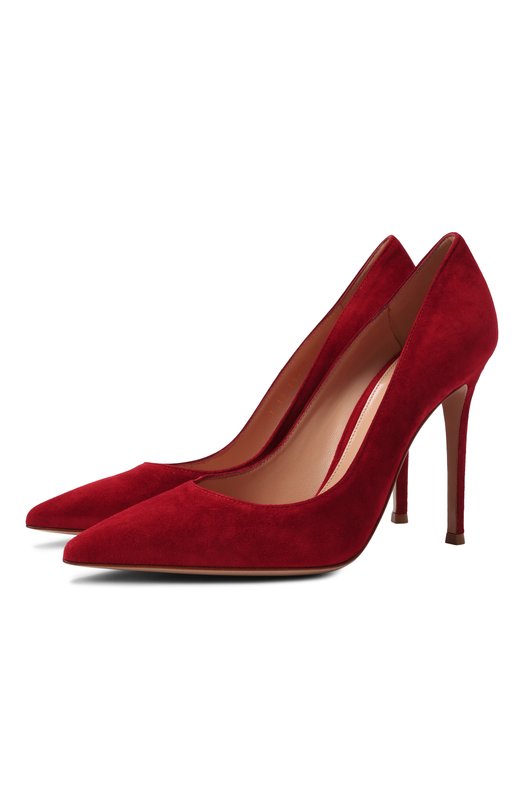 Замшевые туфли Gianvito 105 Gianvito Rossi G28470.15RIC.CAMR0UG Красный G28470.15RIC.CAMR0UG