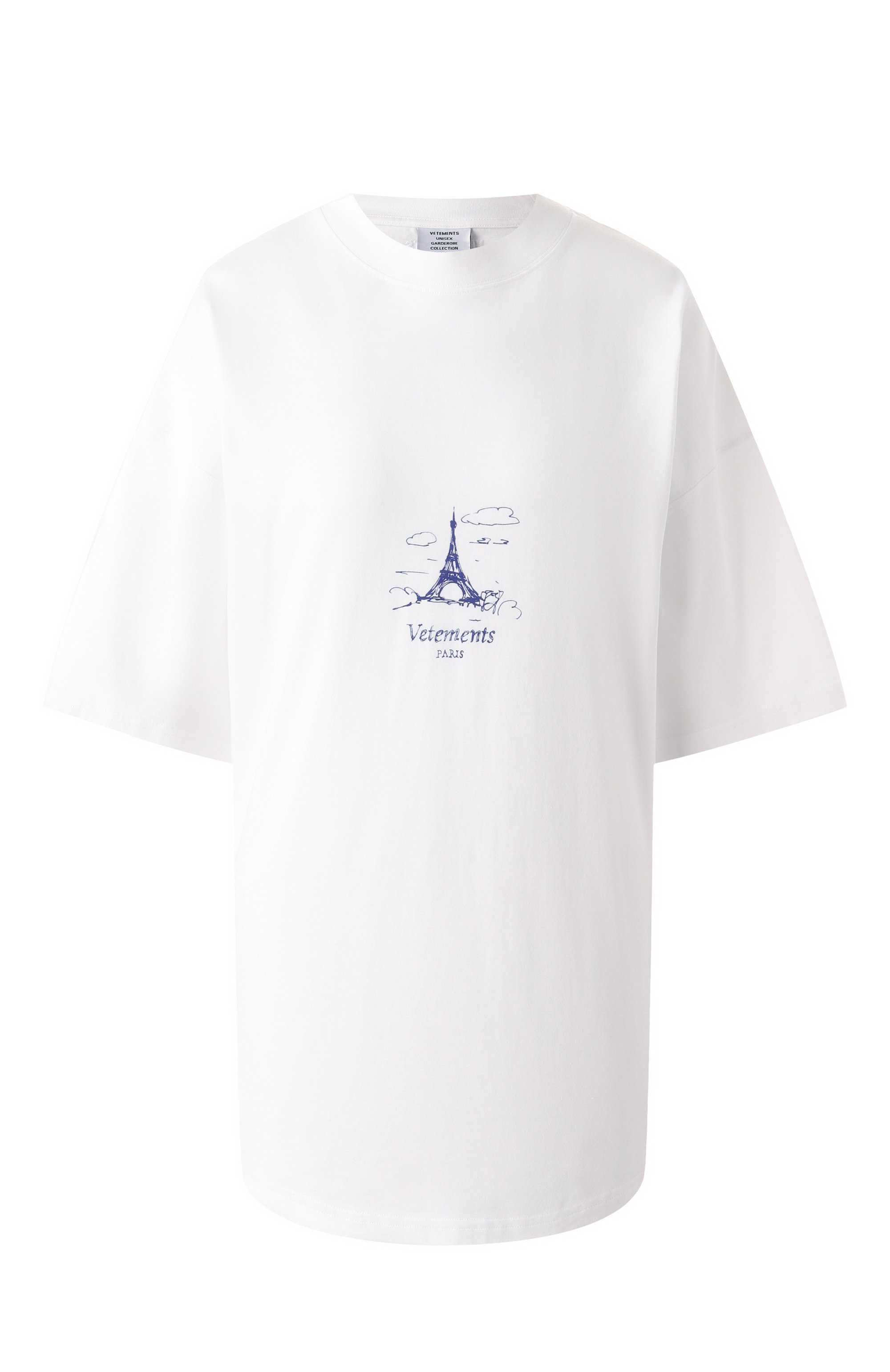 Хлопковая футбол ка VETEMENTS, арт. UA66TR705W, фото 1