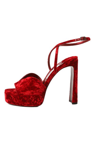 Текстильные босоножки karli 125 JIMMY CHOO, арт. KARLI/PF 125/RDV, фото 4