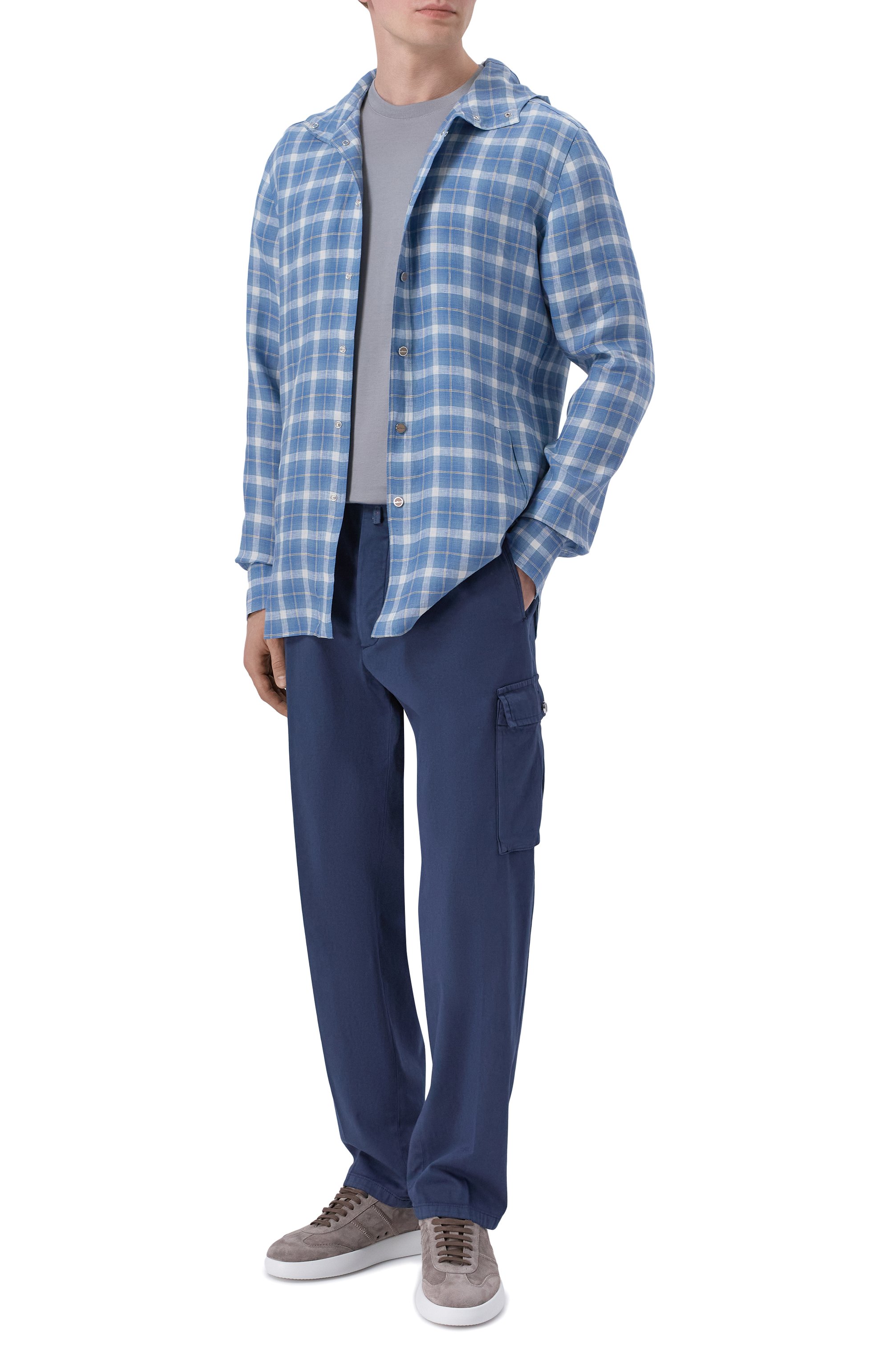 Брюки-карго из хлопка и кашемира KITON, арт. UP0005K0611H, фото 2