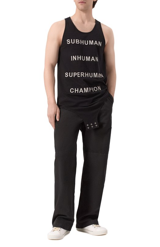 Хлопковая майка Rick Owens x Champion Rick Owens CM01E1678/CHJG Чёрный  CM01E1678/CHJG Фото 2
