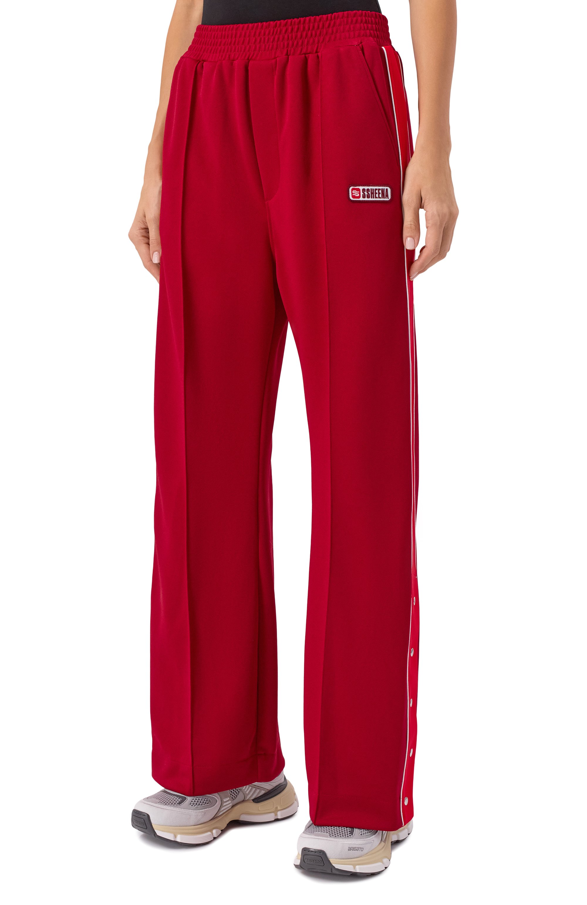 Брюки SSHEENA красного цвета по цене 98450 руб., арт. 25FWPUPA/TF25008, фото 3 Брюки SSHEENA, арт. 25FWPUPA/TF25008, фото 3