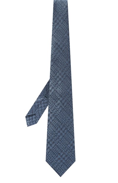 Шелковый галстук KITON голубого цвета по цене 29950 руб., арт. UCRVKPC01L3101, фото 3 Шелковый галстук KITON, арт. UCRVKPC01L3101, фото 3