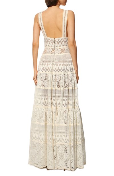 Платье из хлопка и шелка ELIE SAAB, арт. 7573, фото 4