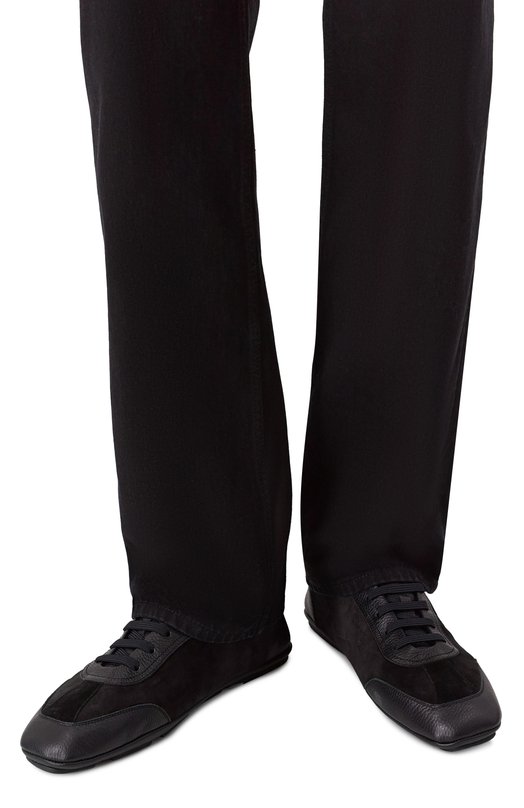 Замшевые кеды Ferragamo 029848/784466 Чёрный  029848/784466 Фото 3