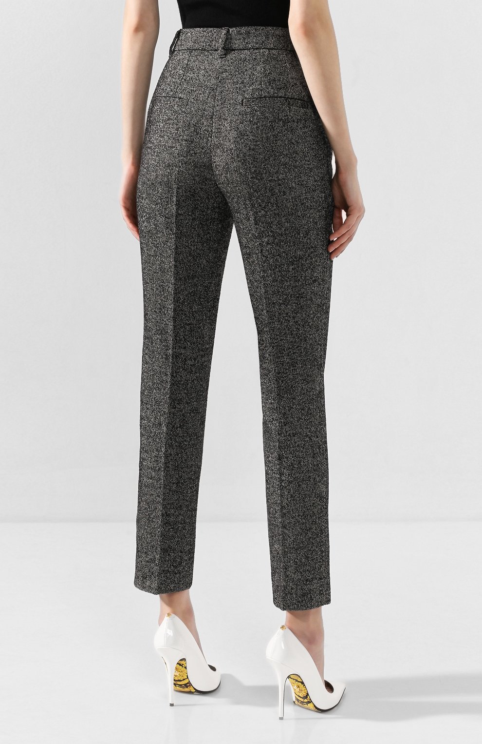 Шерстяные брюки DOLCE & GABBANA, арт. FTAM2T/FMRAX, фото 4