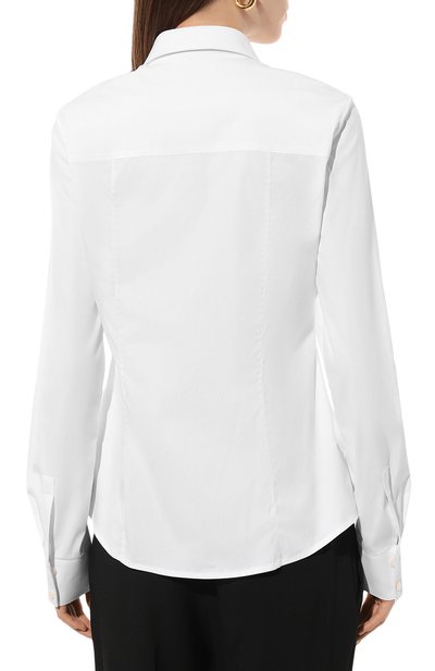 Хлопковая рубашка GOOROO белого цвета по цене 49680 руб., арт. SH012-7004-100-FW24/25, фото 4 Хлопковая рубашка GOOROO, арт. SH012-7004-100-FW24/25, фото 4