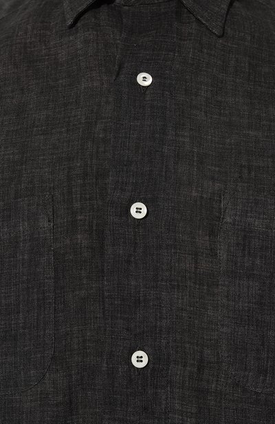 Льняная рубашка BRUNELLO CUCINELLI, арт. MF6300635, фото 5