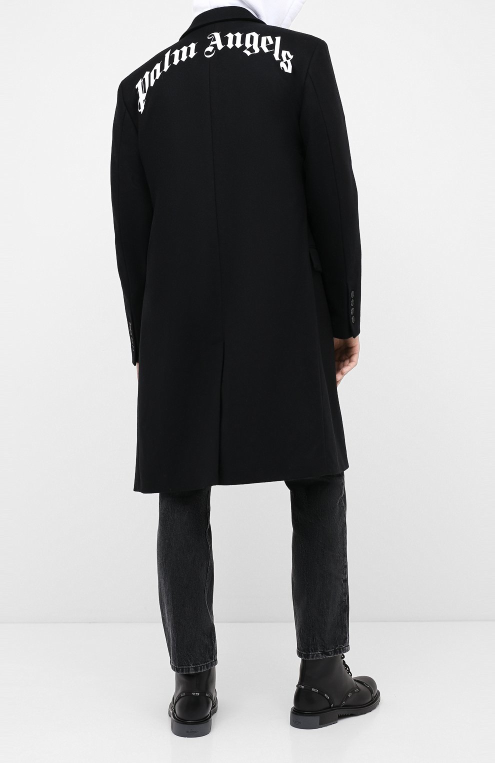 Шерстяное пальто PALM ANGELS, арт. PMEA083E20FAB0011001, фото 2