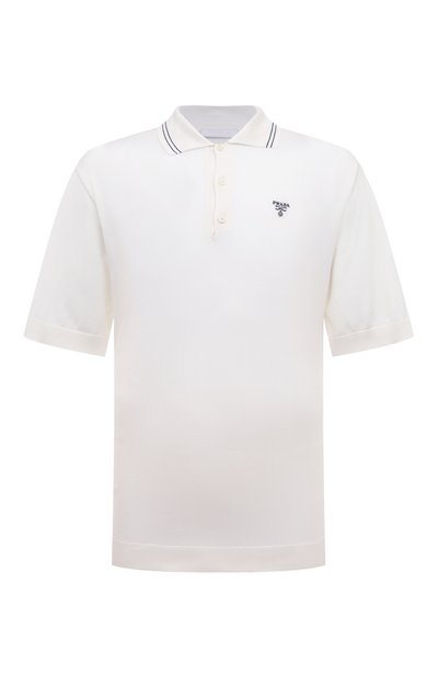 Мужская шелковое поло PRADA, арт. UMB274-1ZRP-F0009-212