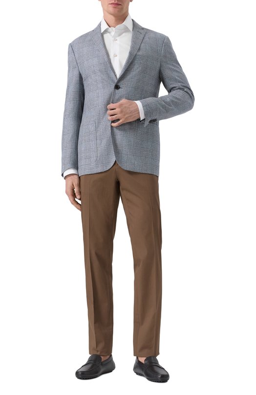 Пиджак из шелка и шерсти Corneliani 25X002-2516215 Синий  25X002-2516215 Фото 2