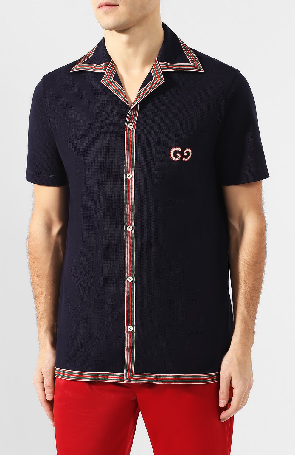 Хлопковая рубашка GUCCI, арт. 573259/XJA6D, фото 3