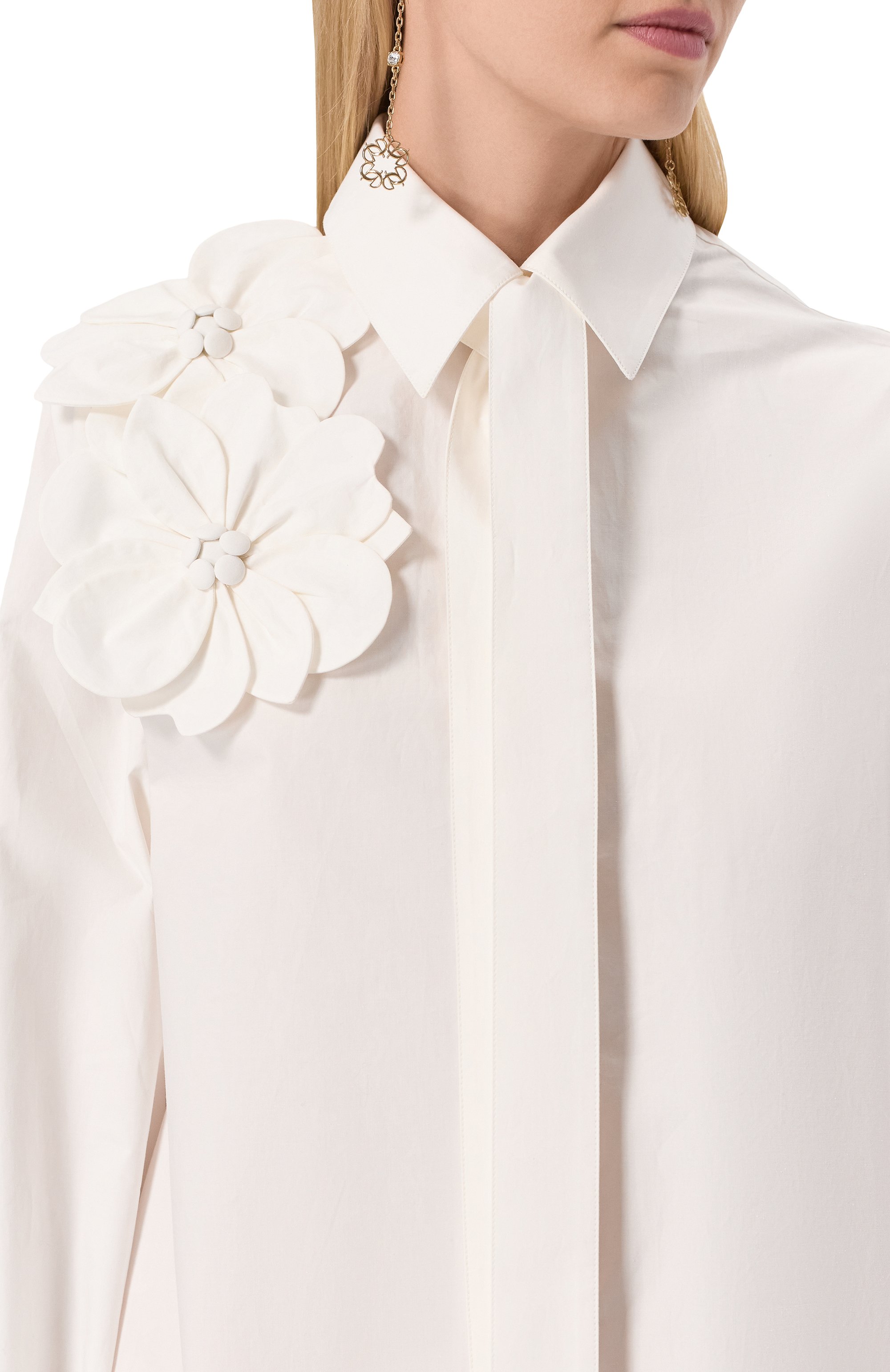 Хлопковая рубашка ELIE SAAB, арт. SH075, фото 5