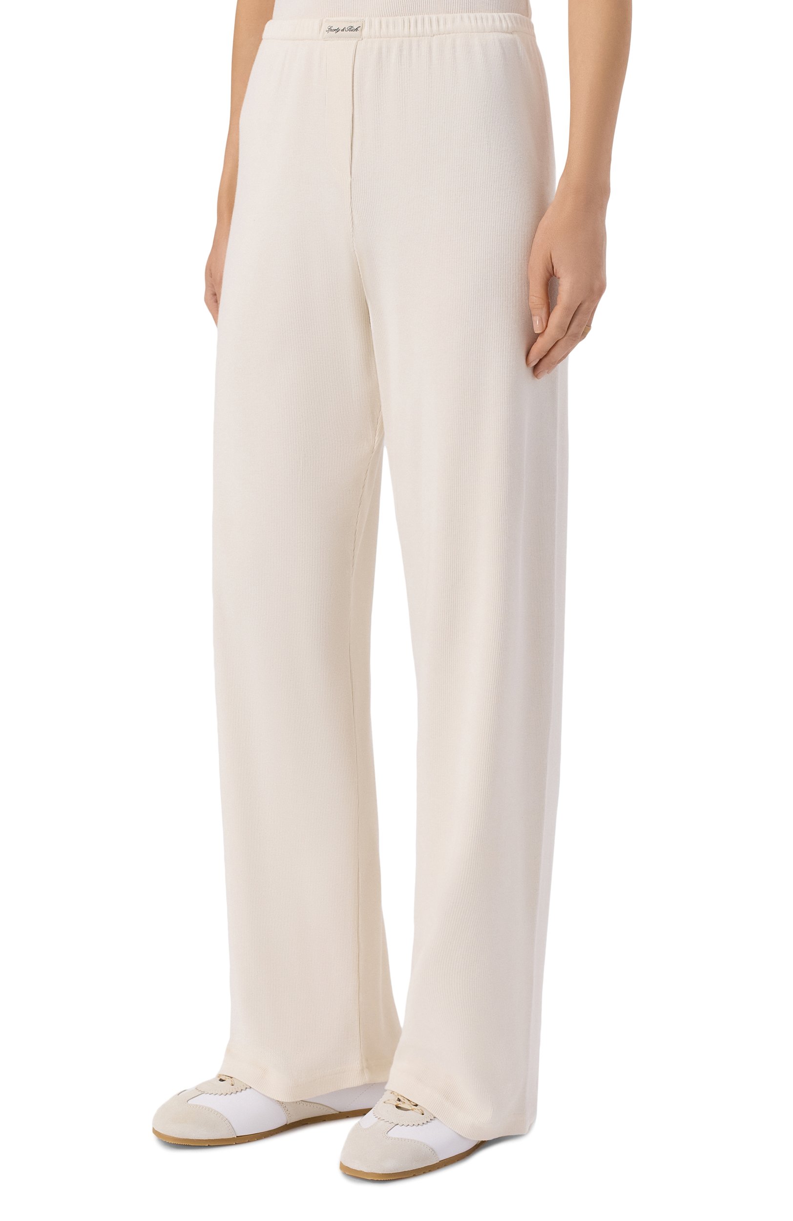 Хлопковые брюки SPORTY AND RICH, арт. PA06974326WH37, фото 3