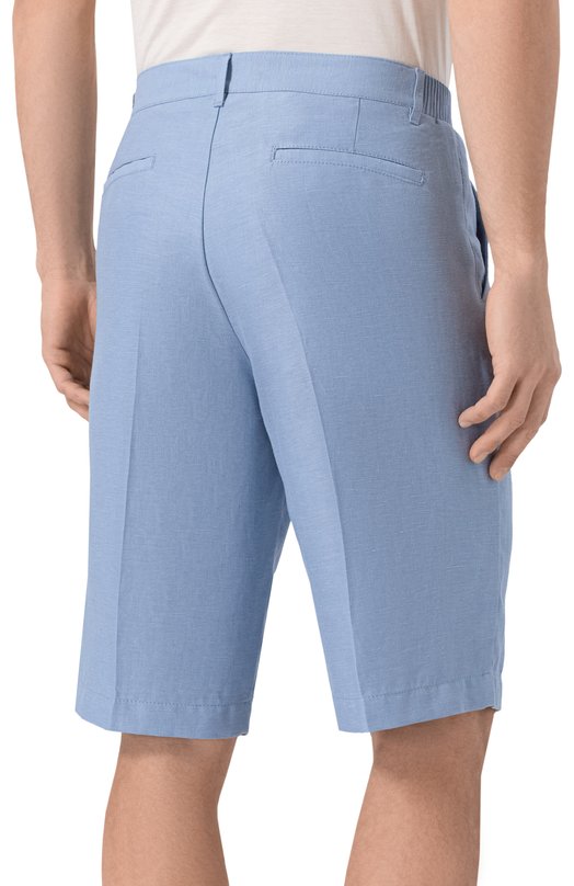 Шорты изо льна и шелка MVST M26.CSM.T408/TXAVI Голубой  M26.CSM.T408/TXAVI Фото 4