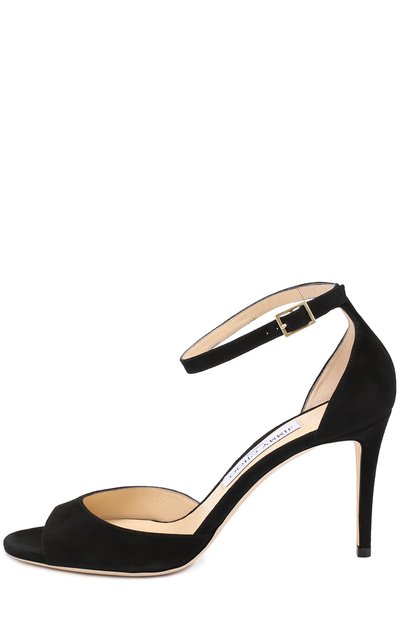 Замшевые босоножки annie 85 с ремешком на щиколотке JIMMY CHOO, арт. ANNIE 85/SUE, фото 3