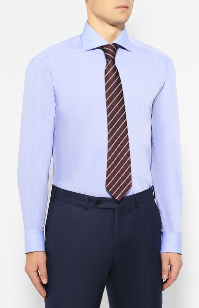 Хлопковая сорочка KITON, арт. UCIDCCP2/H0003103, фото 4