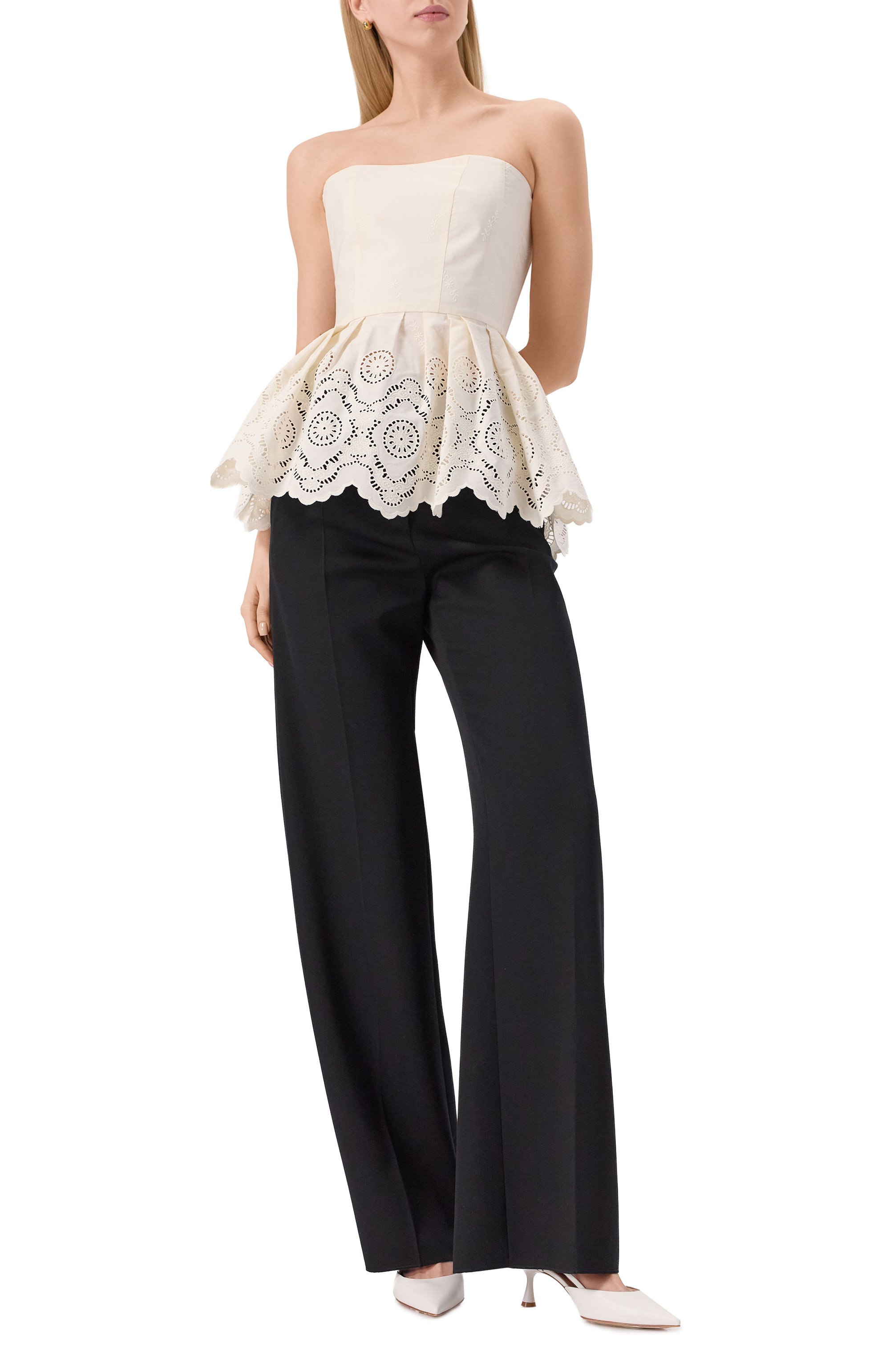 Хлопковый топ-корсет VIKA GAZINSKAYA, арт. SS25-12224, фото 2