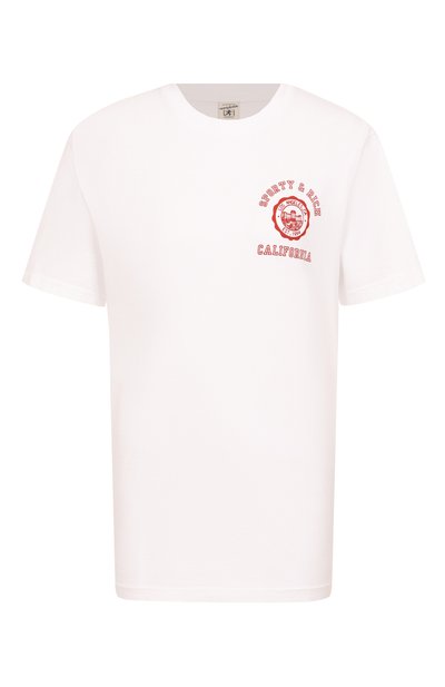 Женская хлопковая футболка SPORTY AND RICH, арт. T0043606508WH01