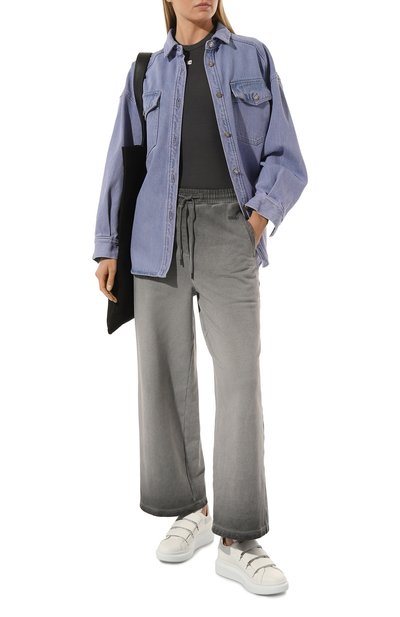 Кожаные кеды oversized ALEXANDER MCQUEEN, арт. 721411/WICGI, фото 2