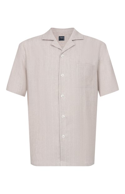 Мужская льняная рубашка FEDELI, арт. TU000552/NATURAL LIN0