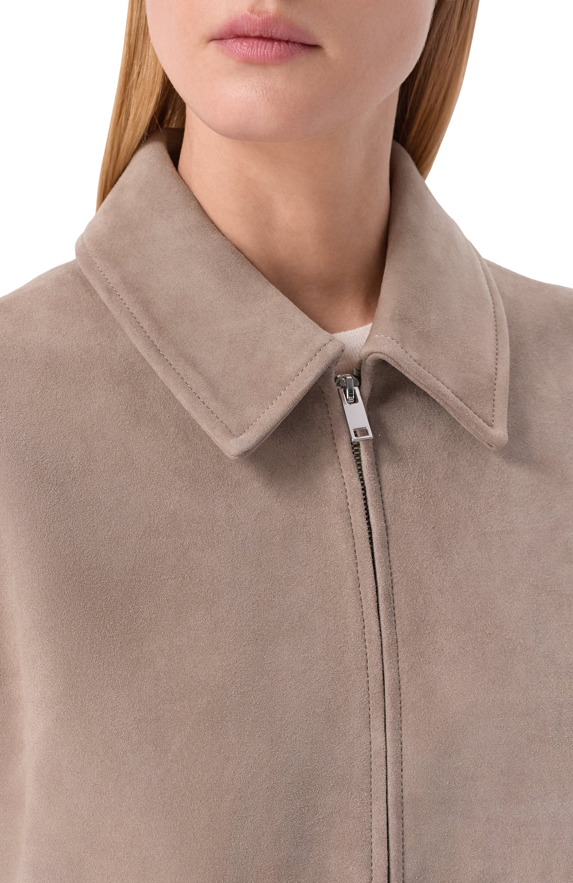 Замшевый бомбер 12 STOREEZ, арт. 136637, фото 5