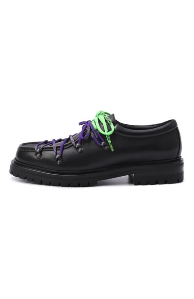 Кожаные дерби heritage OFF-WHITE черного цвета по цене 61800 руб., арт. 0MIR001F25LEA001_001, фото 3 Кожаные дерби heritage OFF-WHITE, арт. 0MIR001F25LEA001_001, фото 3