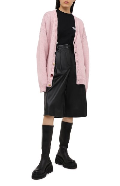 Кардиган VETEMENTS розового цвета по цене 99850 руб., арт. WE51KN500P 1399/BABY PINK, фото 2 Кардиган VETEMENTS, арт. WE51KN500P 1399/BABY PINK, фото 2