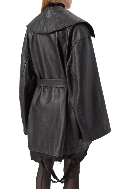 Кожаная куртка Balenciaga 813643/T0S15 Чёрный  813643/T0S15 Фото 4