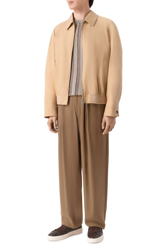 Джемпер из лиоцелла и хлопка Emporio Armani EM004407/AF23431 Коричневый  EM004407/AF23431 Фото 2