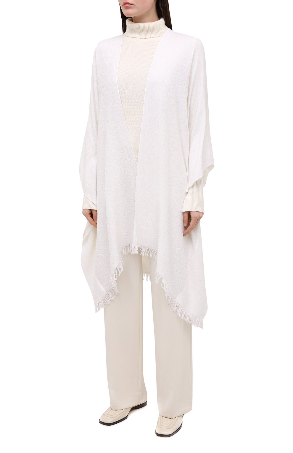 Пончо из смеси кашемира и шелка BRUNELLO CUCINELLI, арт. MSCDVSP18, фото 3