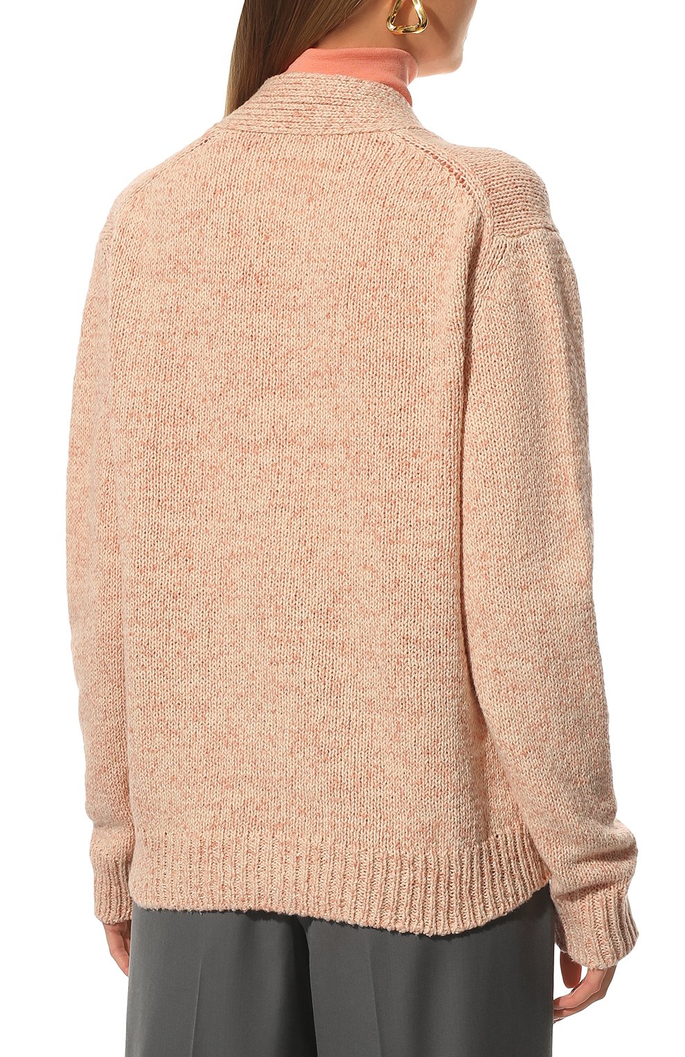 Кардиган из хлопка и шерсти JIL SANDER, арт. JPPU759505-WUY25028, фото 4