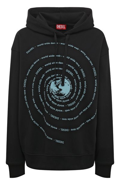 Хлопковое худи DIESEL, арт. A11112/0JFAV, фото 1