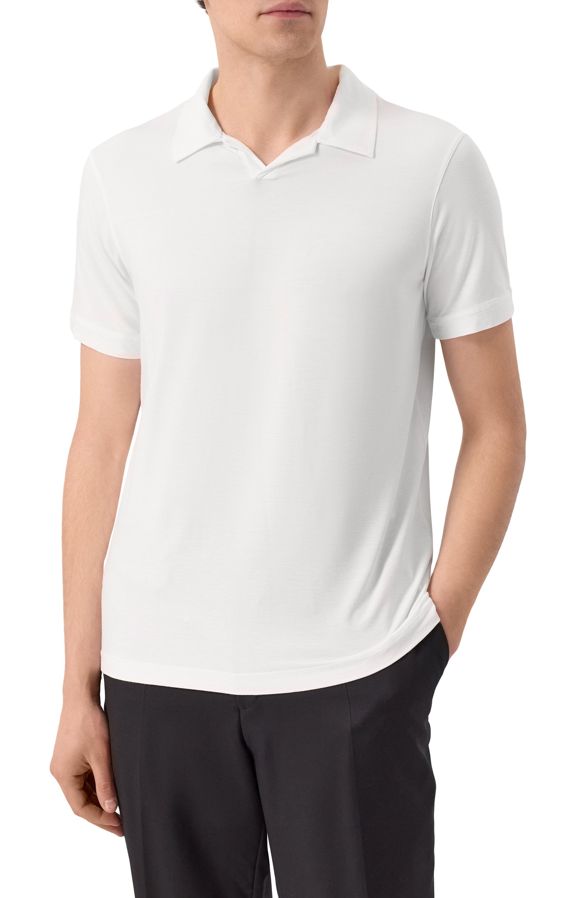 Поло из вискозы GIORGIO ARMANI, арт. 3GSF51/SJP4Z, фото 3