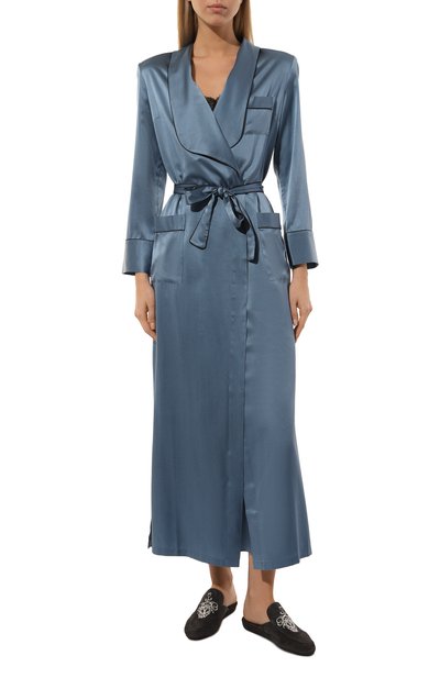 Халат из шелка и вискозы MARJOLAINE, арт. 6VAL2201, фото 3