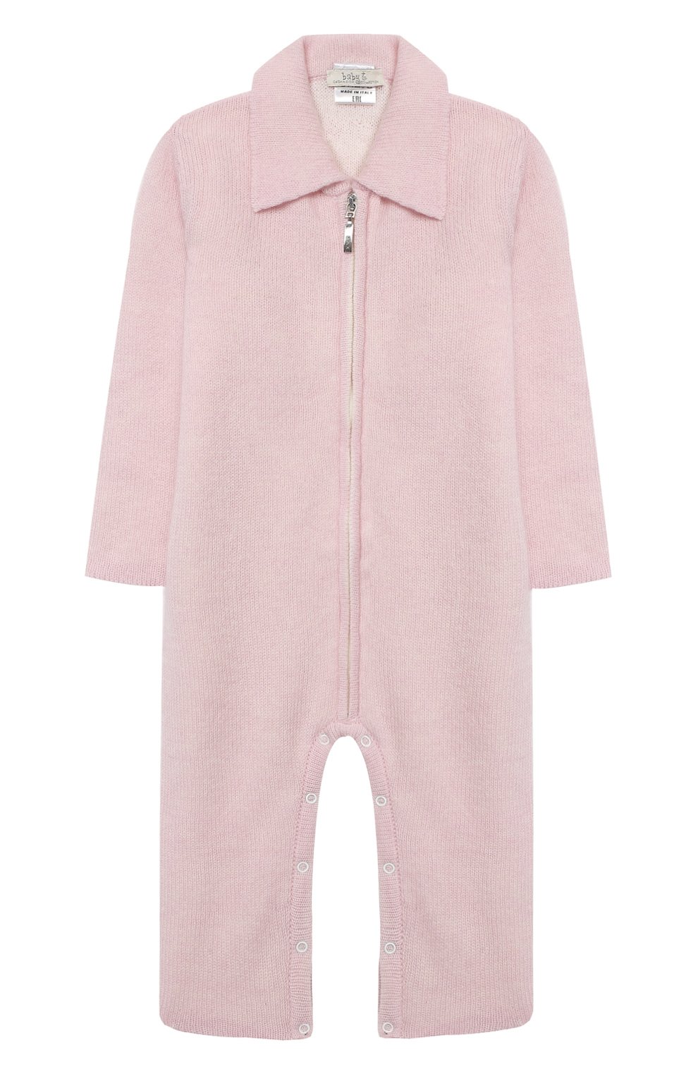 Кашемировый комбинезон BABY T розового цвета по цене 20750 руб., арт. 20AIC881TZ/1M-12M, фото 1 Кашемировый комбинезон BABY T, арт. 20AIC881TZ/1M-12M, фото 1
