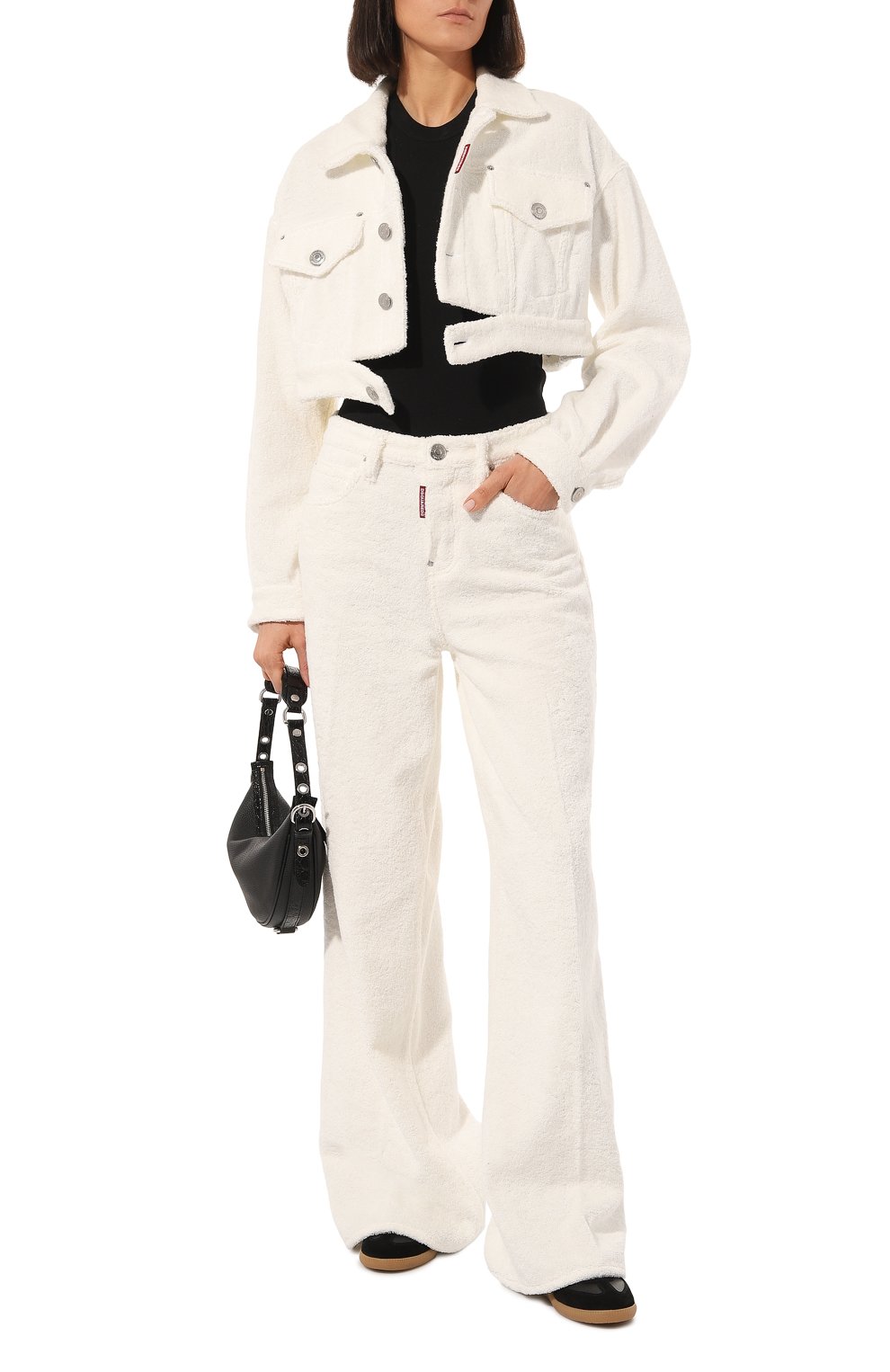 Хлопковая куртка DSQUARED2 белого цвета по цене 87000 руб., арт. S72AM0997/S76637, фото 2 Хлопковая куртка DSQUARED2, арт. S72AM0997/S76637, фото 2