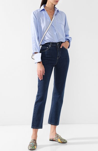 Текстильные сабо princetown с принтом GUCCI, арт. 427363/K0LB0, фото 2