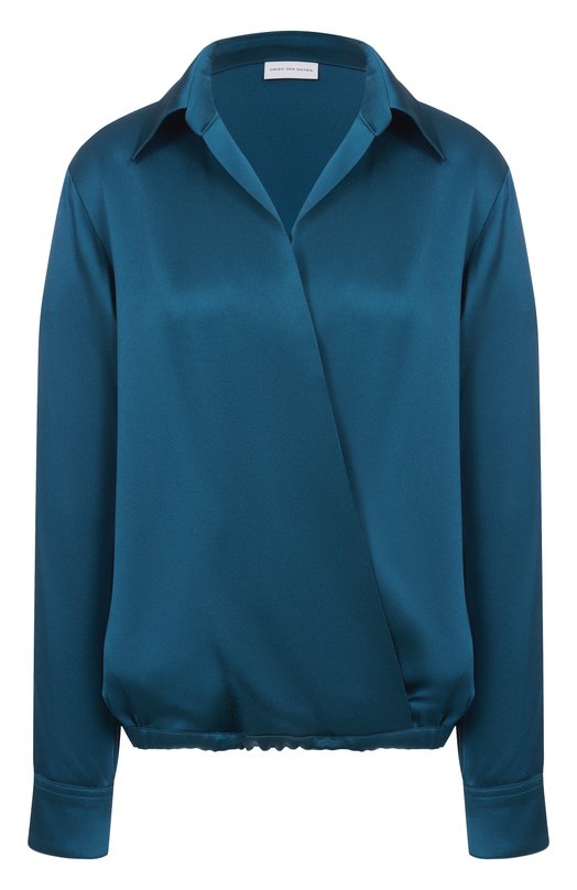 Атласная блузка Dries Van Noten 010702-2070-508 Синий 010702-2070-508