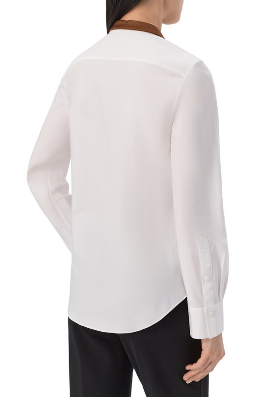 Хлопковая рубашка Dorothee Schumacher 348926 Белый  348926 Фото 4
