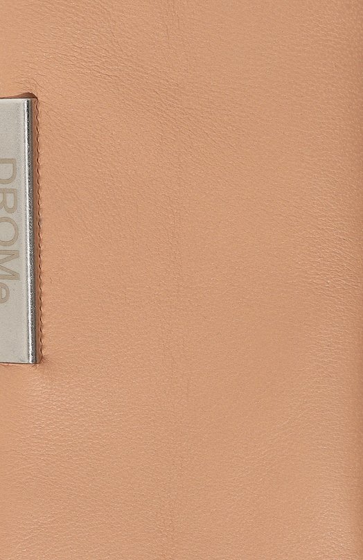 Кожаный галстук DROMe Бежевый, фото 4