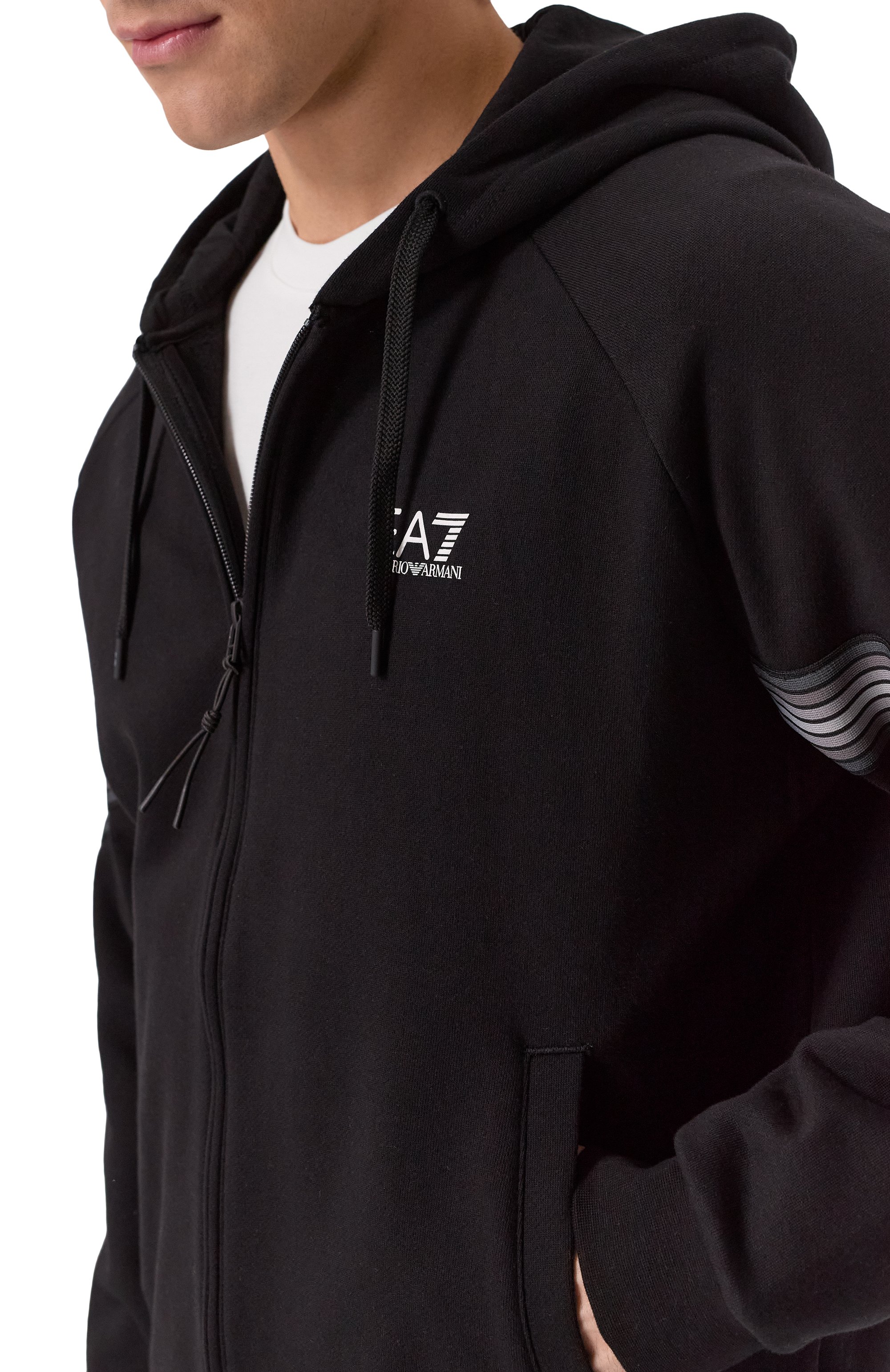 Хлопковая толстовка EA7, арт. 7M000964/AF10377, фото 5