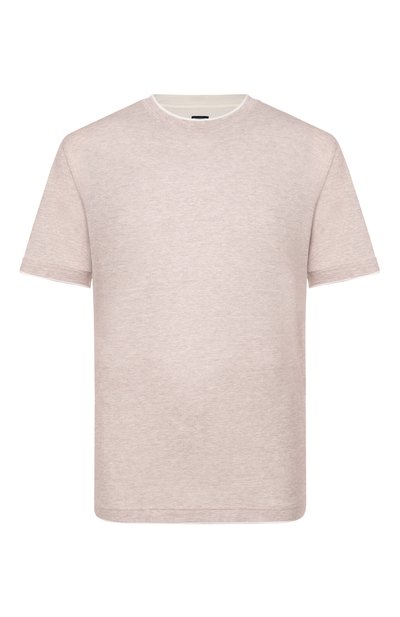 Футболка изо льна и хлопка FEDELI, арт. TU000220/LIN0 C0TT0NE, фото 1