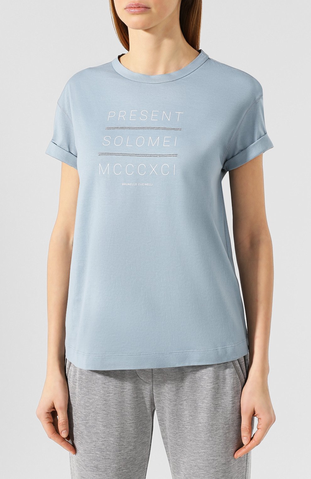 Хлопковая футболка BRUNELLO CUCINELLI, арт. M0045BS530, фото 3