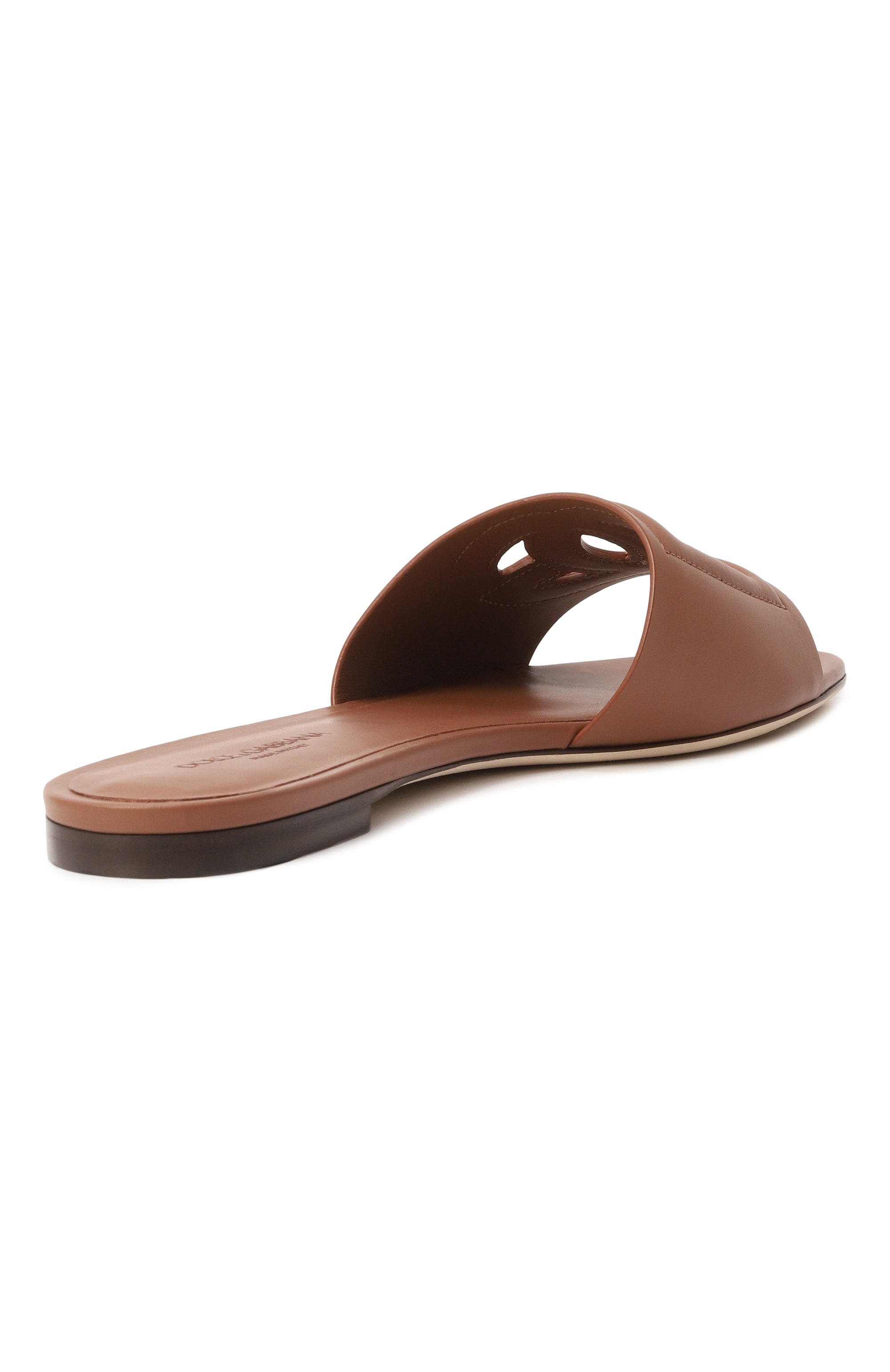 Кожаные шлепанцы bianca DOLCE & GABBANA, арт. CQ0436/AY329, фото 5